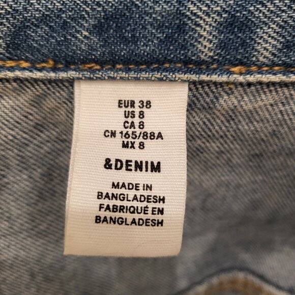 Denim Jacket with beaded crystals size US 8/EUR 38 - Picture 8 of 8